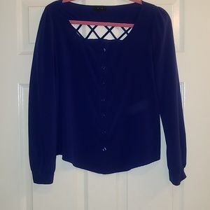 Blue M blouse